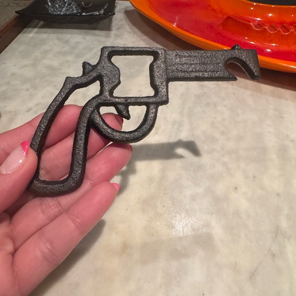 Rustic Black Metal Bottle Opener - Picture 3 of 5